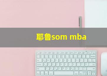 耶鲁som mba